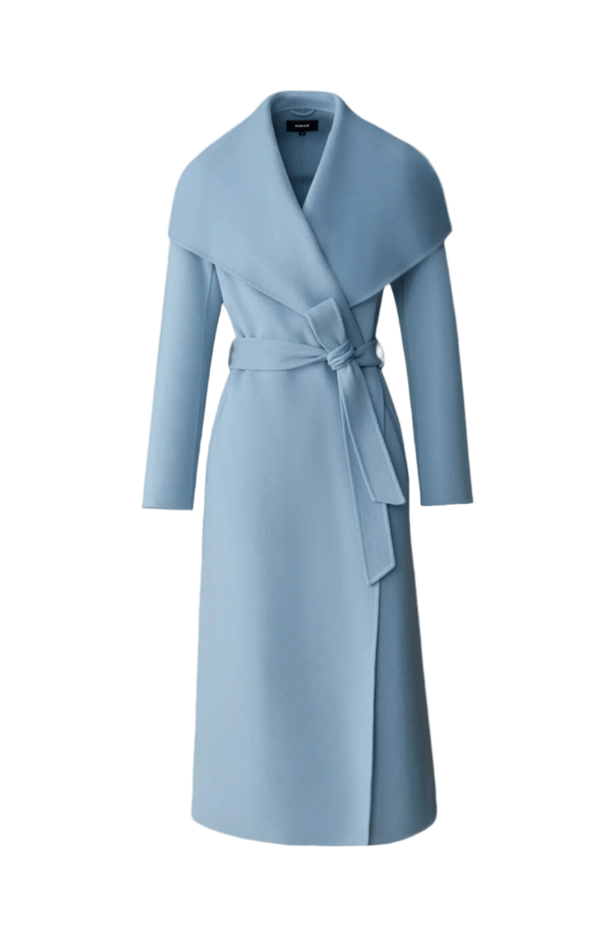 Mackage - Mai-CN Wool Coat in Fog Blue