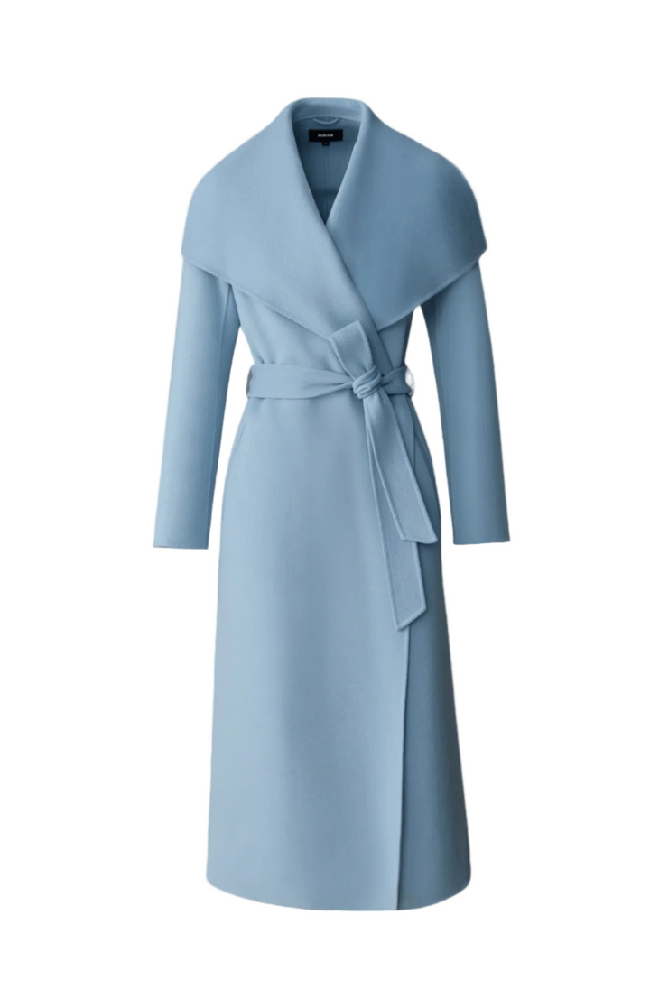 Mackage - Mai-CN Wool Coat in Fog Blue