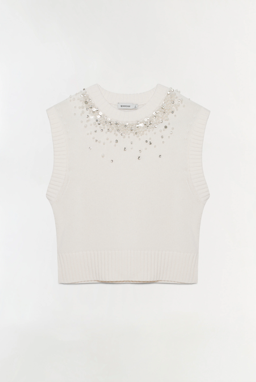 Simkhai - Candra Vest in Ivory