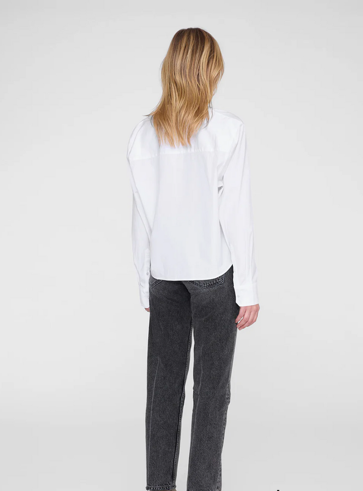 Anine Bing - Essie Cropped Shirt in White