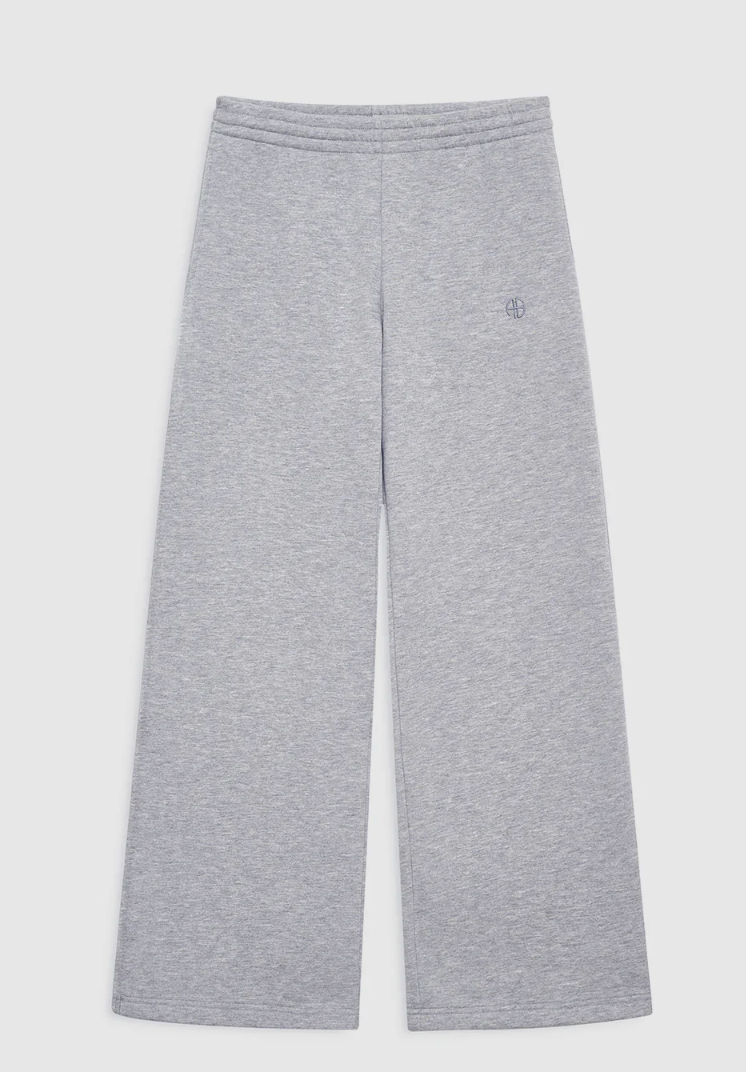 Anine Bing - Kacey Sweatpant Monogram in Heather Grey