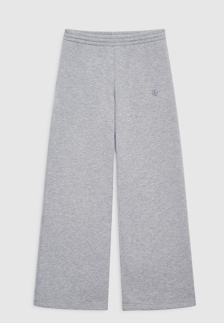 Anine Bing - Kacey Sweatpant Monogram in Heather Grey