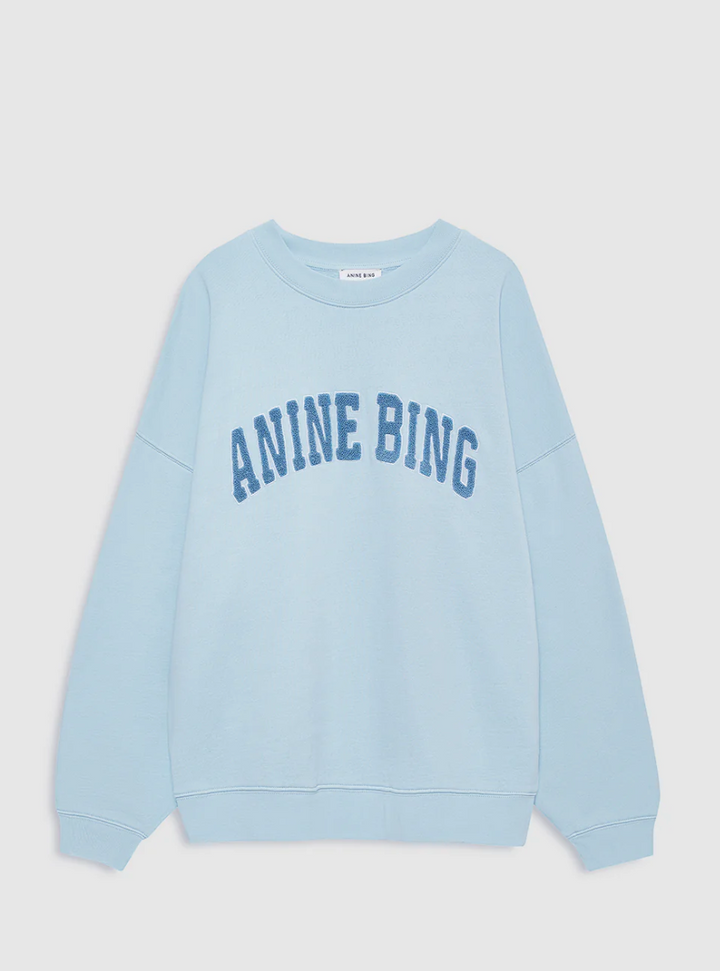 Anine Bing - Miles Sweatshirt in Pale Blue