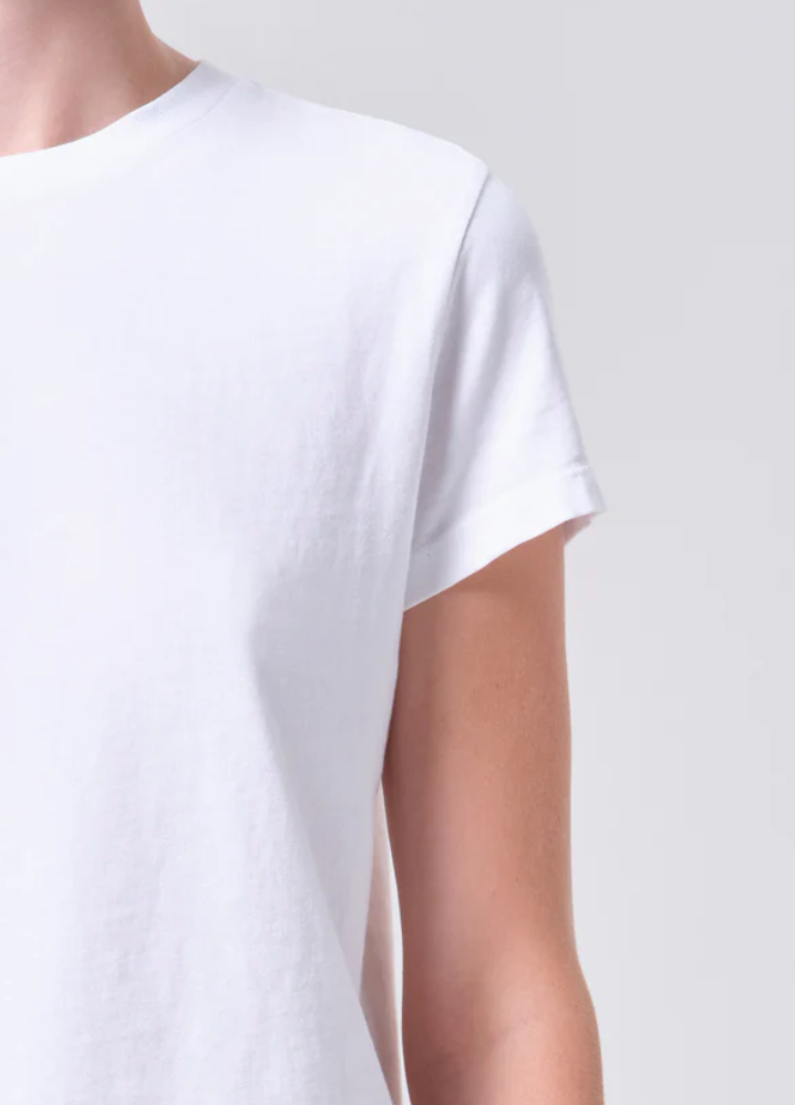 AGOLDE - Long Line Adine Tee in White