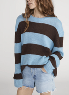 FRAME - The Fuzzy Striped Crew in Mocha