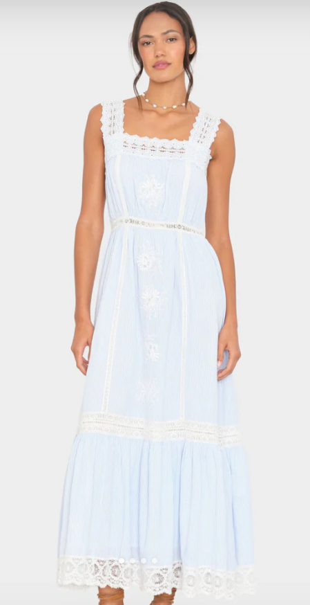 XIRENA - Anita Dress in Blue Stripe Dresses