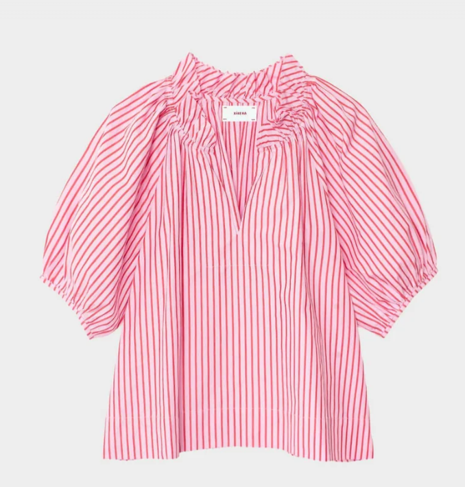 XIRENA - Clementine Top in Candy Red Blouse