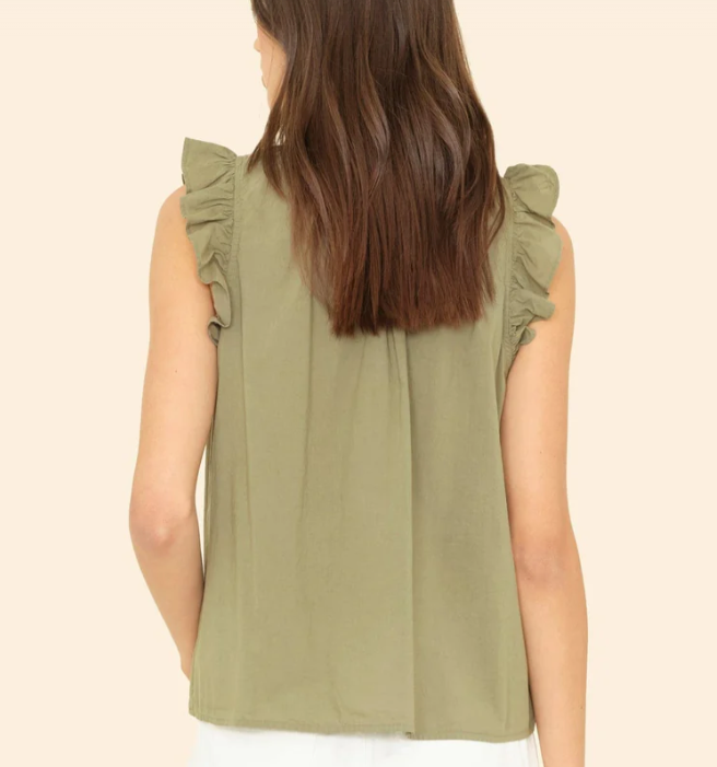 XIRENA - Bexie Top in Dark Seagrass blouse