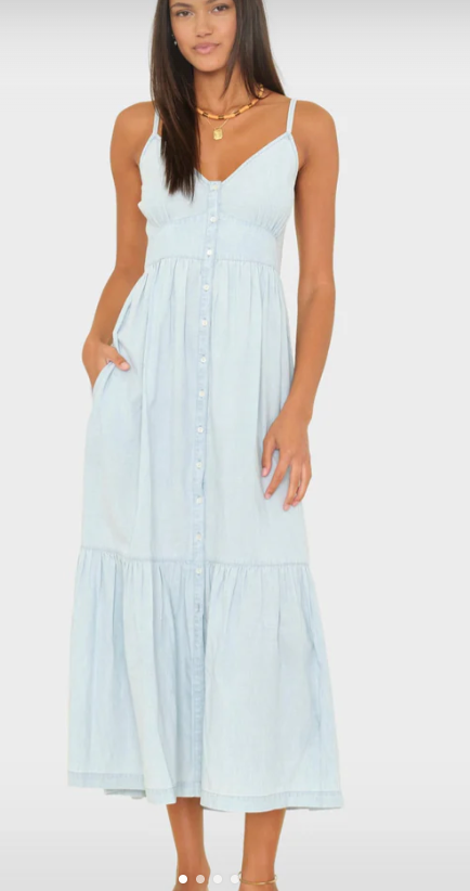 XiRENA - Greta Dress in Air Blue Dresses