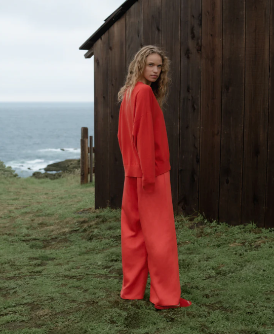JENNI KAYNE - Summer Demi Pant in Tomato Pants