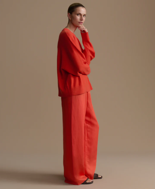 JENNI KAYNE - Summer Demi Pant in Tomato Pants