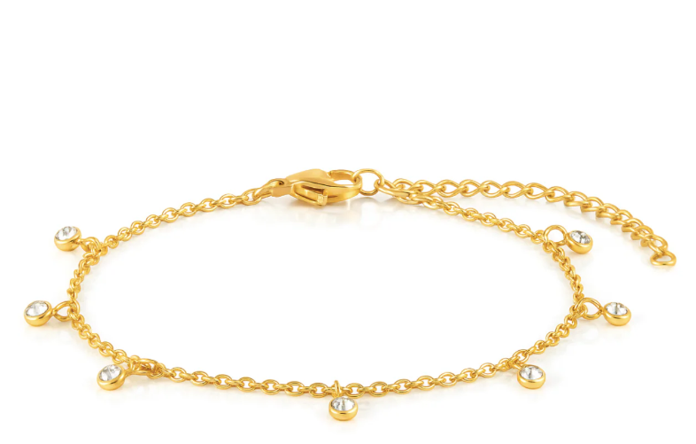 ELLIE VAIL - Salma Dainty Anklet in Gold Jewelry