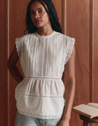 THE GREAT - The Sonnet Top in True White