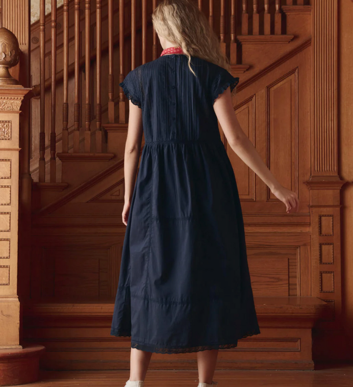 THE GREAT - The Sonnet Dress in Navy Dress