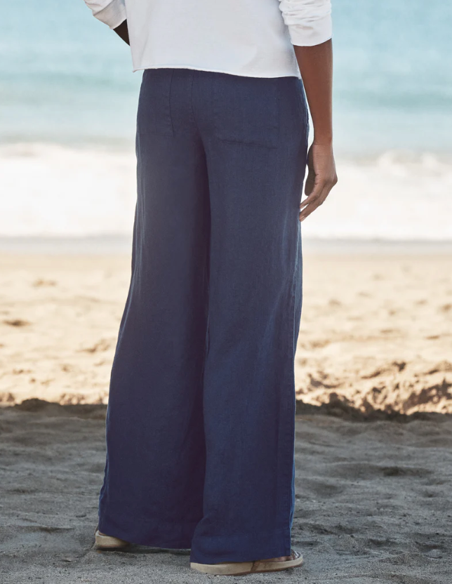 FRANK & EILEEN - Madeline Patch Pocket Pull on Pant in Navy Pants