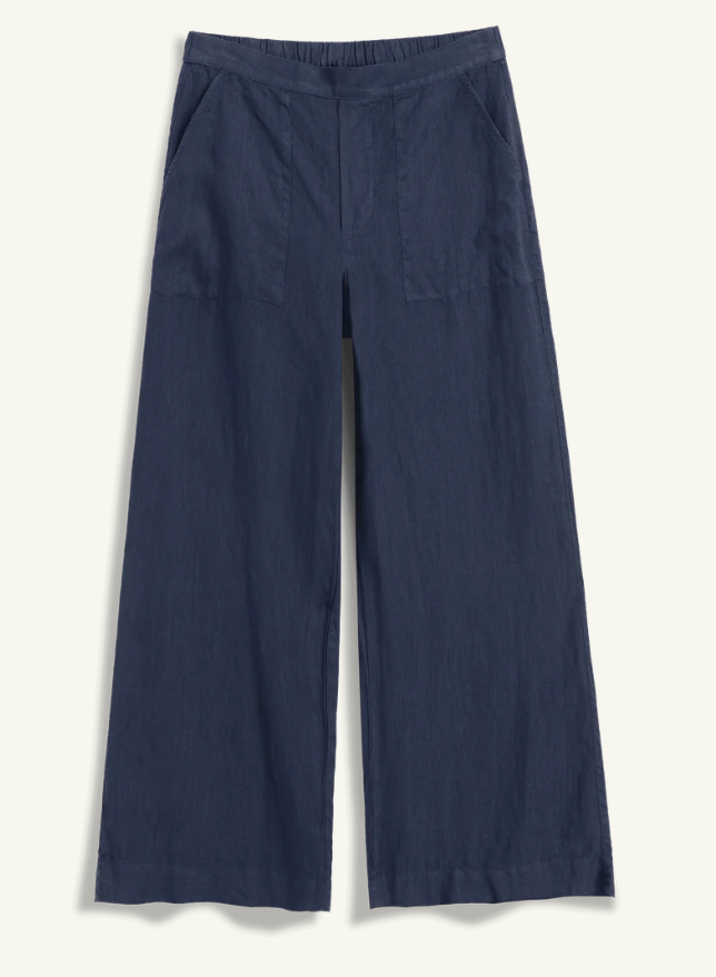 FRANK & EILEEN - Madeline Patch Pocket Pull on Pant in Navy Pants