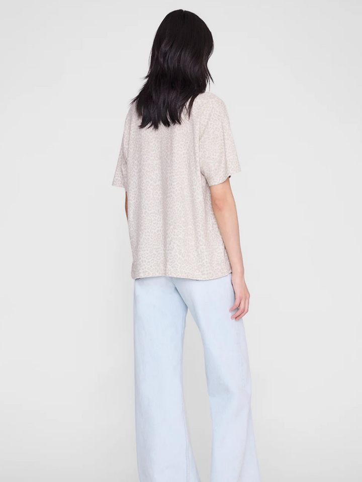 Anine Bing - Cade Tee in Washed White Leopard T-Shirts