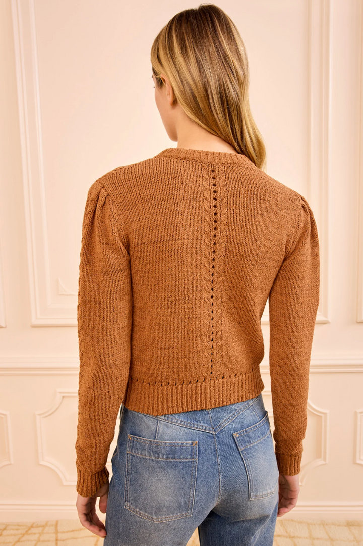 ULLA JOHNSON - Delphina Cardigan in Umber Cardigans