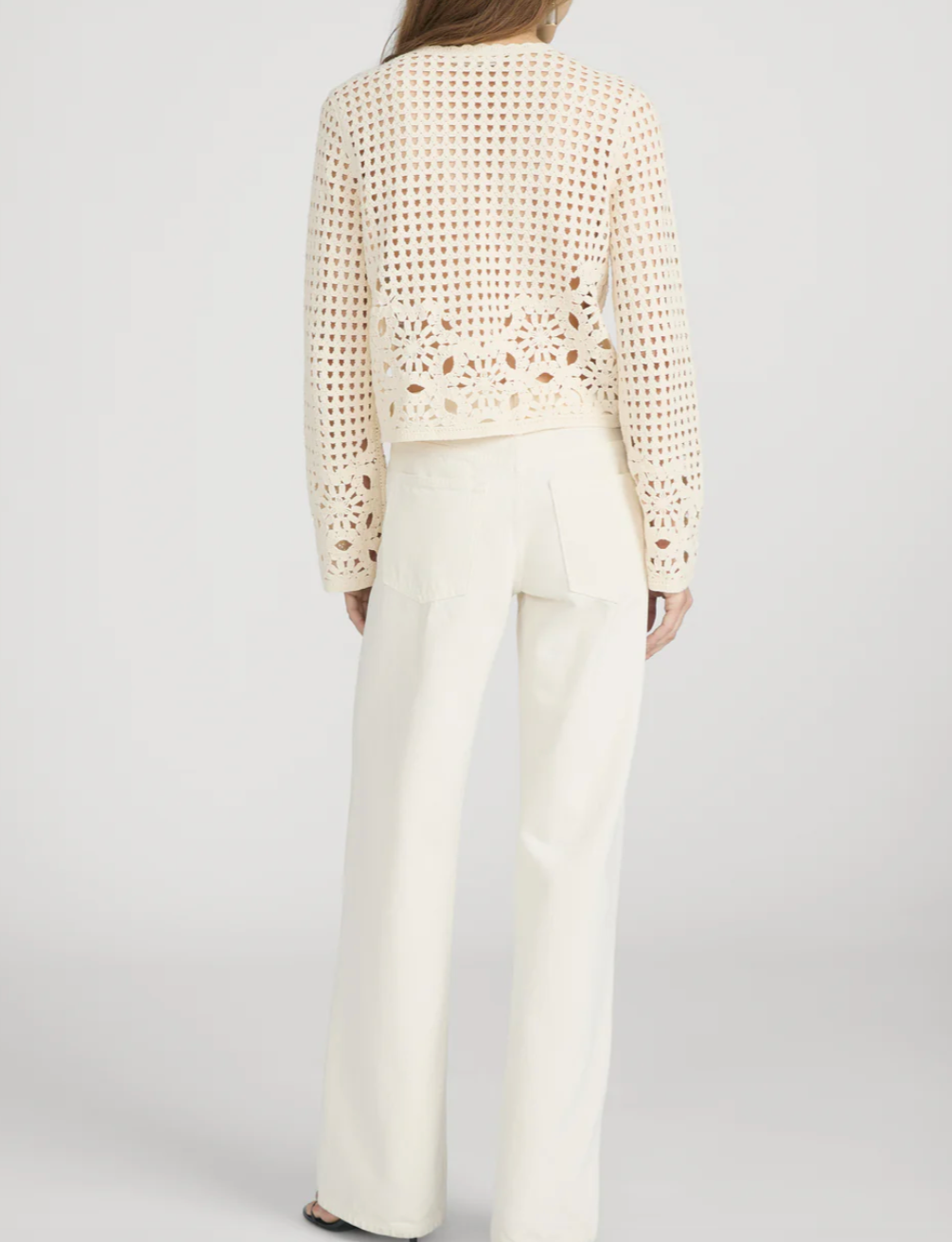 FRAME - The Postcard Cardi In Cream Cardigans