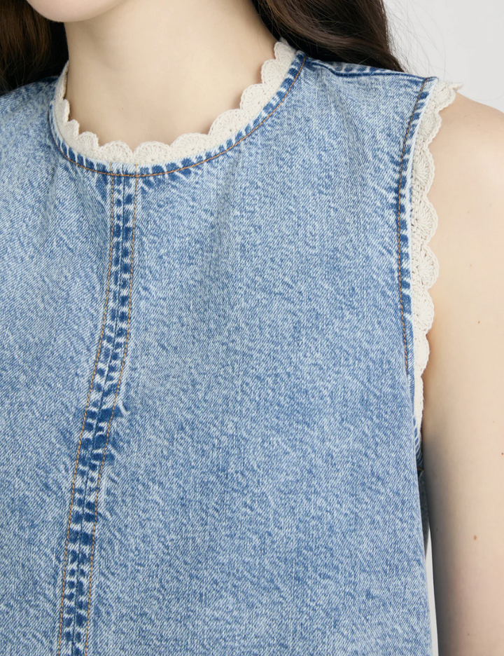 FRAME - The Crochet Tide Dress In Dawn Dresses