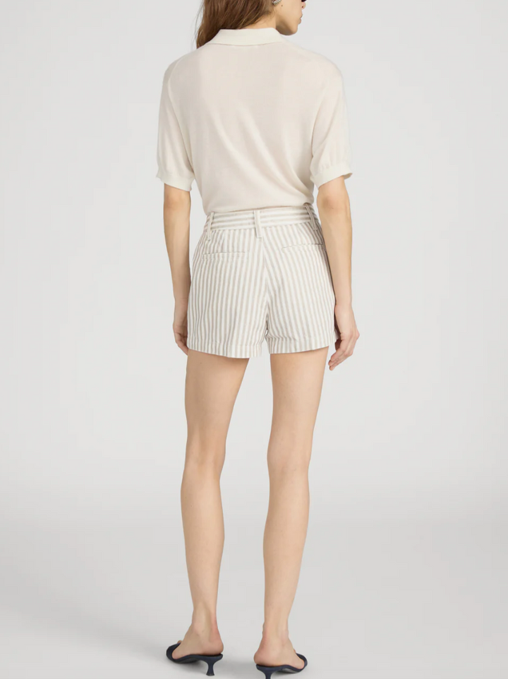 FRAME - The Cruise Short In Flax Stripe Shorts