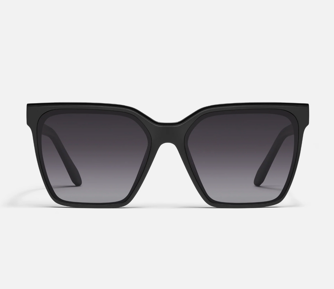 QUAY - Level Up Polarized in Black Sunglasses