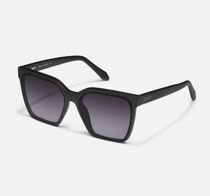 QUAY - Level Up Polarized in Black Sunglasses