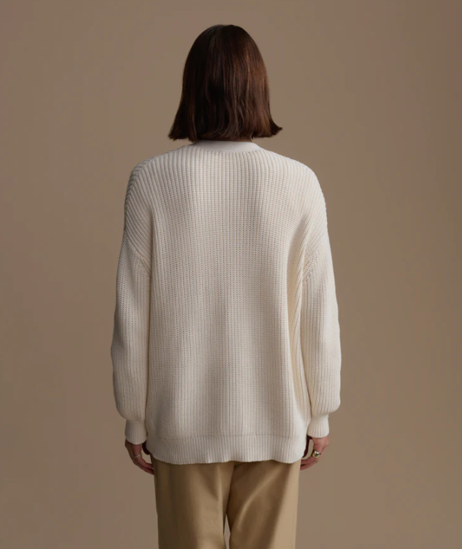 JENNI KAYNE - Cotton Cocoon Cardigan in Ivory Cardigans