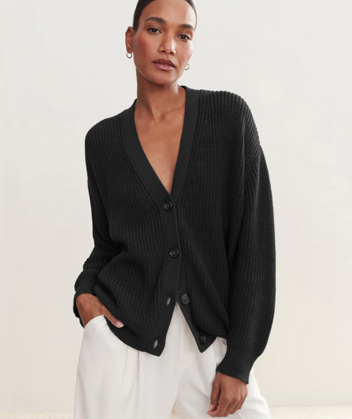 JENNI KAYNE - Cotton Cocoon Cardigan in Black – Blond Genius