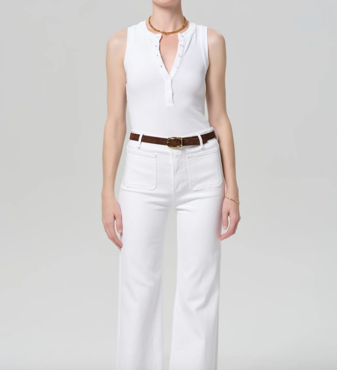 CITIZENS OF HUMANITY - Caralyn Tank in White TANK