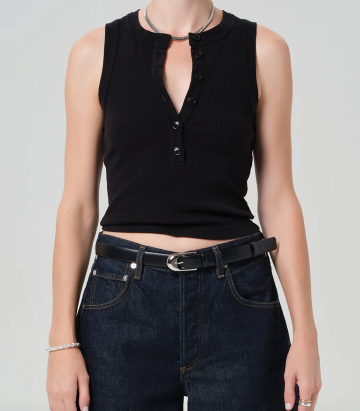 CITIZENS OF HUMANITY - Caralyn Tank in Black TANK