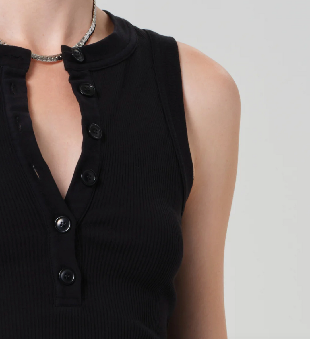 CITIZENS OF HUMANITY - Caralyn Tank in Black TANK