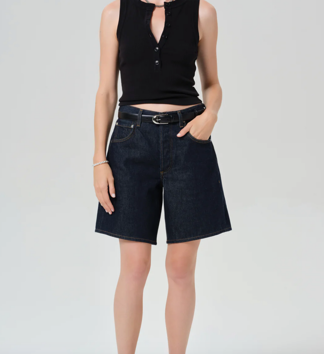 CITIZENS OF HUMANITY - Caralyn Tank in Black TANK