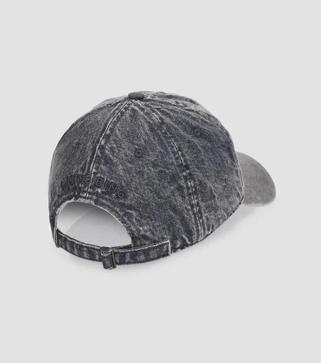 ANINE BING - Jeremy Baseball Cap in Oyster Grey Hats