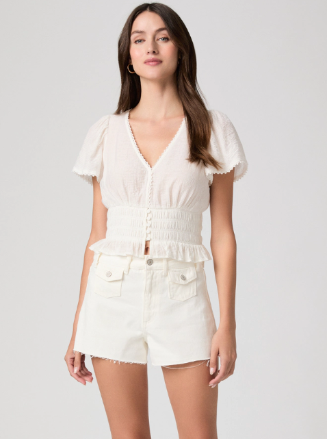 PAIGE - Isa Short in Tonal Ecru Shorts
