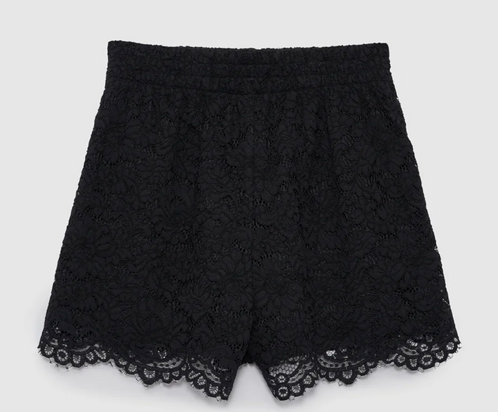 ANINE BING - Kam Short in Black Lace Shorts