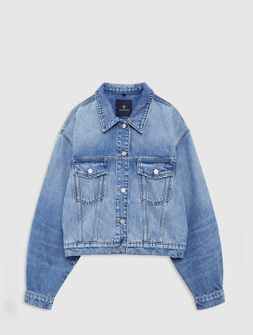 ANINE BING - Quincy Jacket in Cascade Blue Jacket