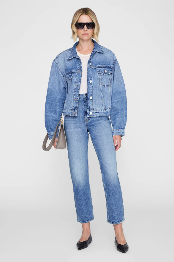 ANINE BING - Quincy Jacket in Cascade Blue Jacket