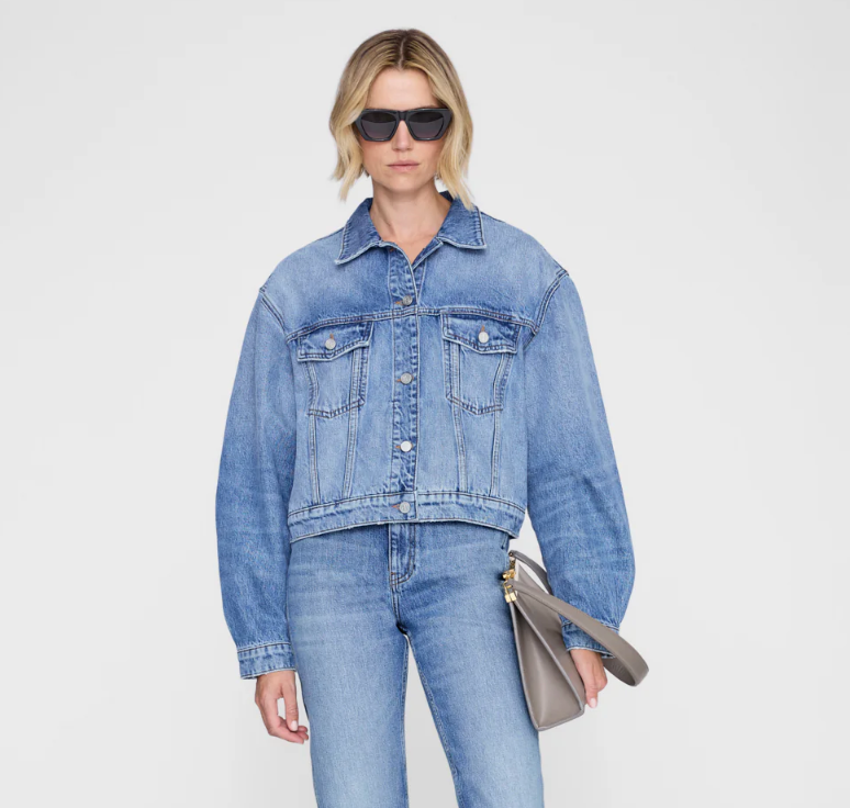 ANINE BING - Quincy Jacket in Cascade Blue Jacket