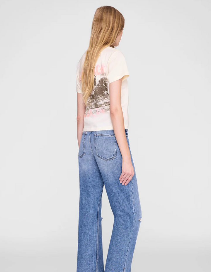 ANINE BING - Shelley Tee Surfer in Buttercream Shirt