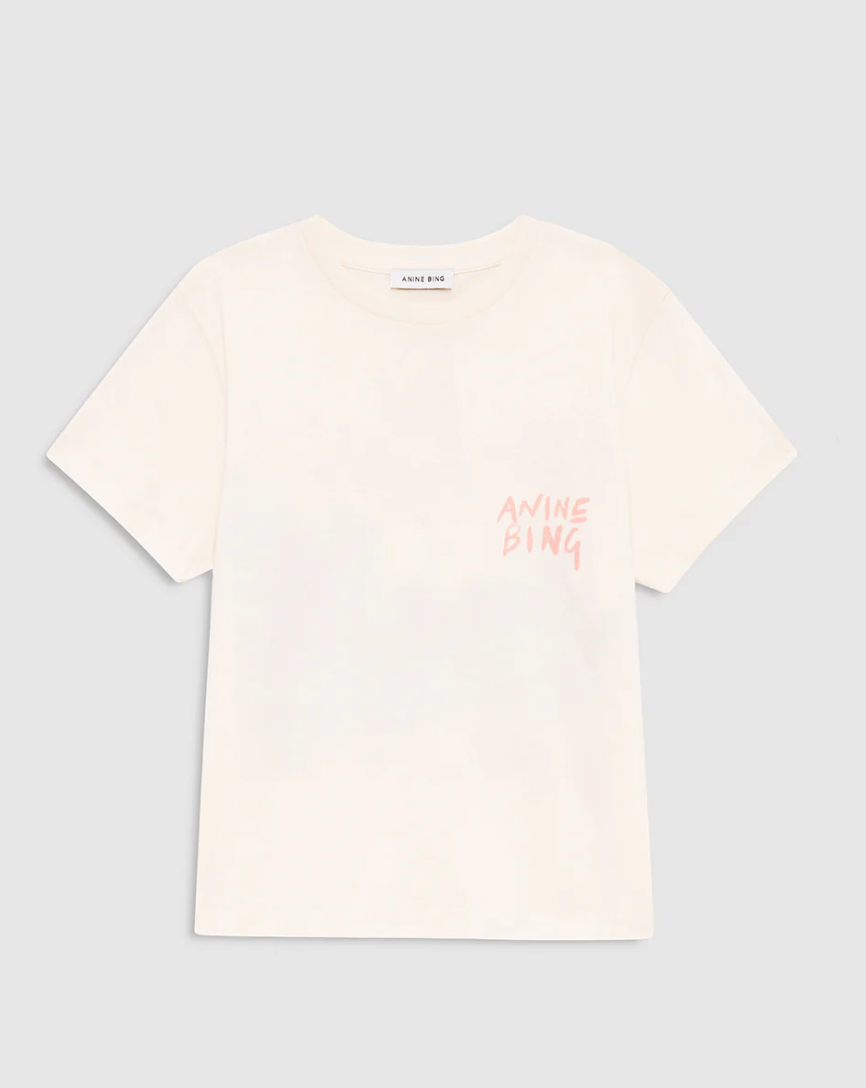 ANINE BING - Shelley Tee Surfer in Buttercream Shirt