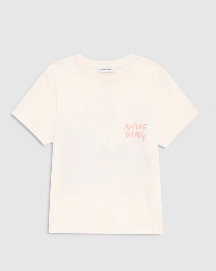 ANINE BING - Shelley Tee Surfer in Buttercream Shirt