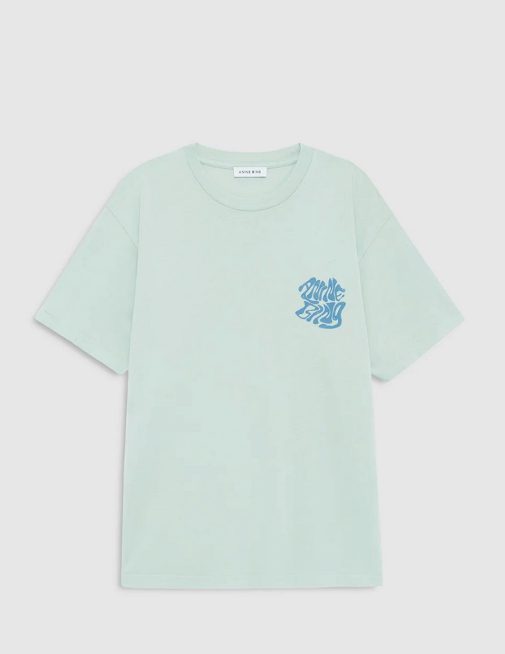 ANINE BING - Cade Tee Wave in Green T-Shirts