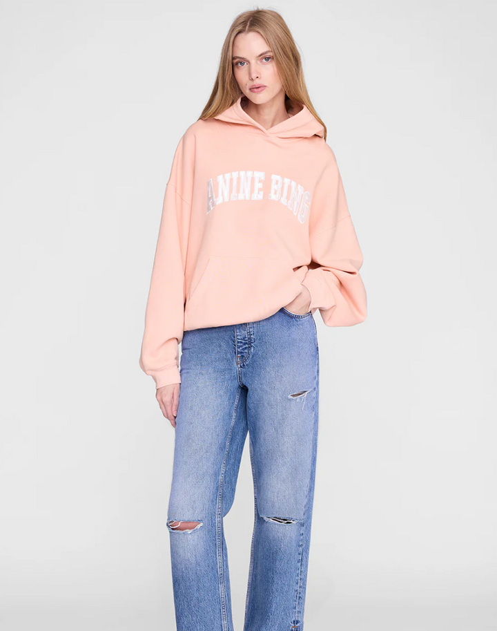 Anine Bing - Harvey Sweatshirt in Coral Pink Sweatshirts