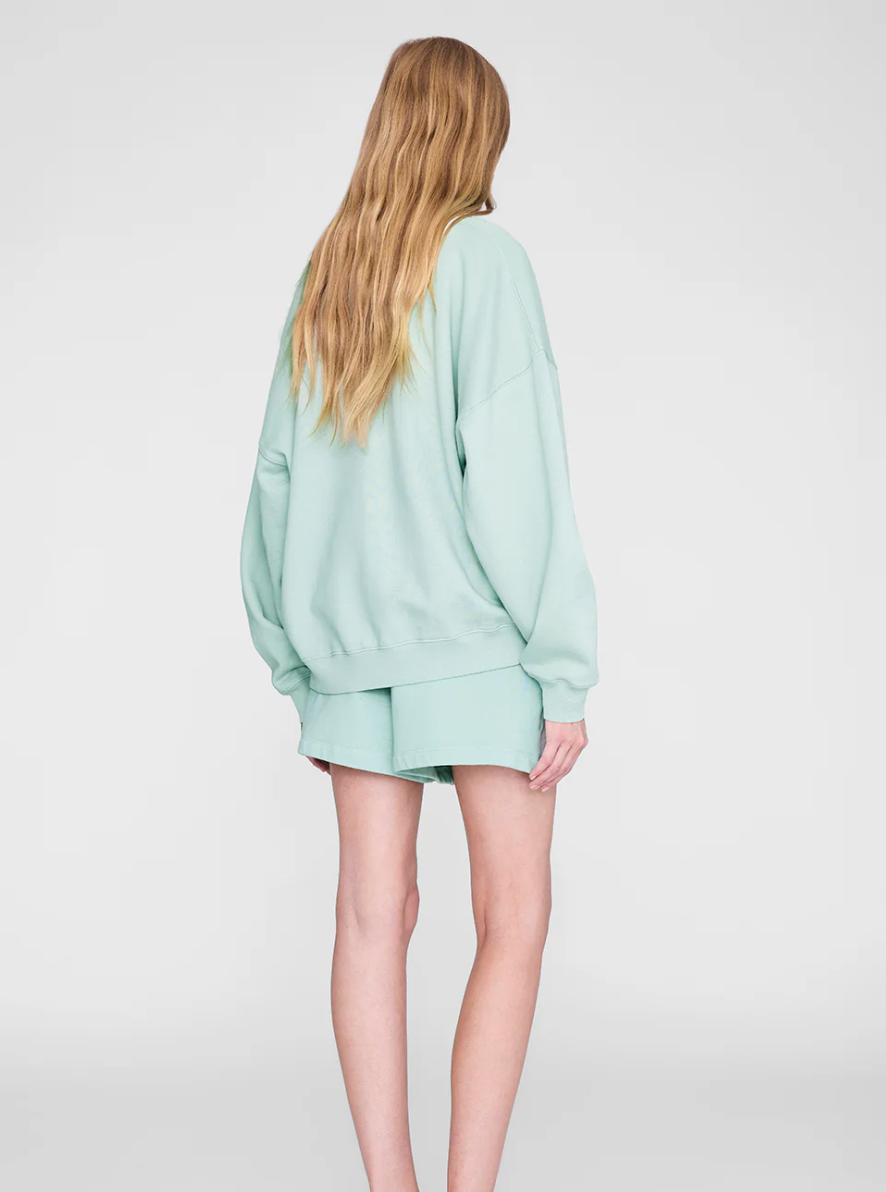 Anine Bing - Miles Sweatshirt in Washed Seafoam Sweatshirts