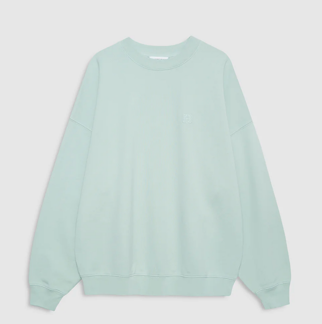 Anine Bing - Miles Sweatshirt in Washed Seafoam Sweatshirts