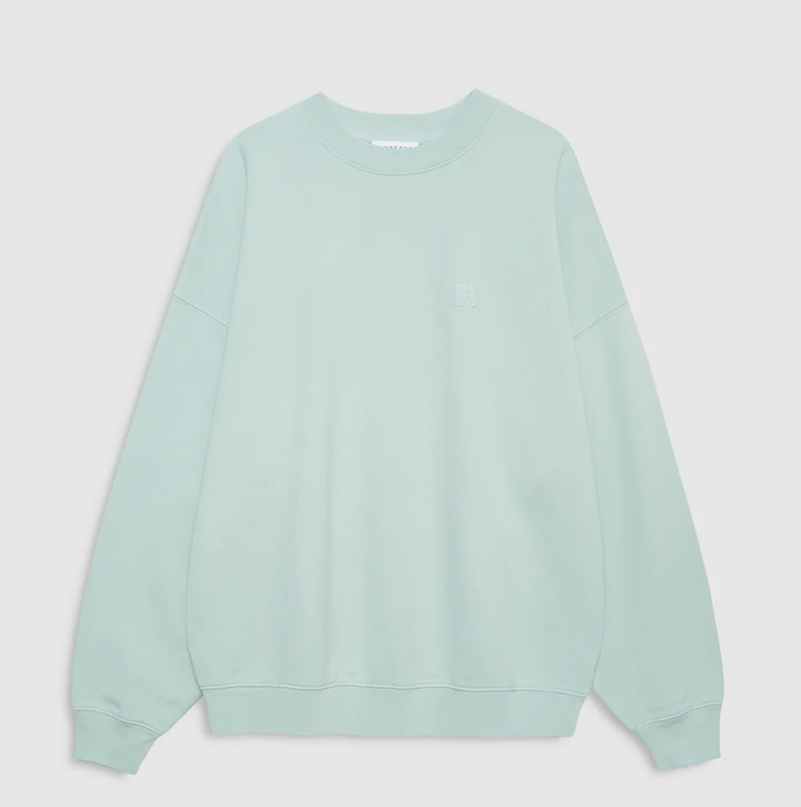 Anine Bing - Miles Sweatshirt in Washed Seafoam Sweatshirts