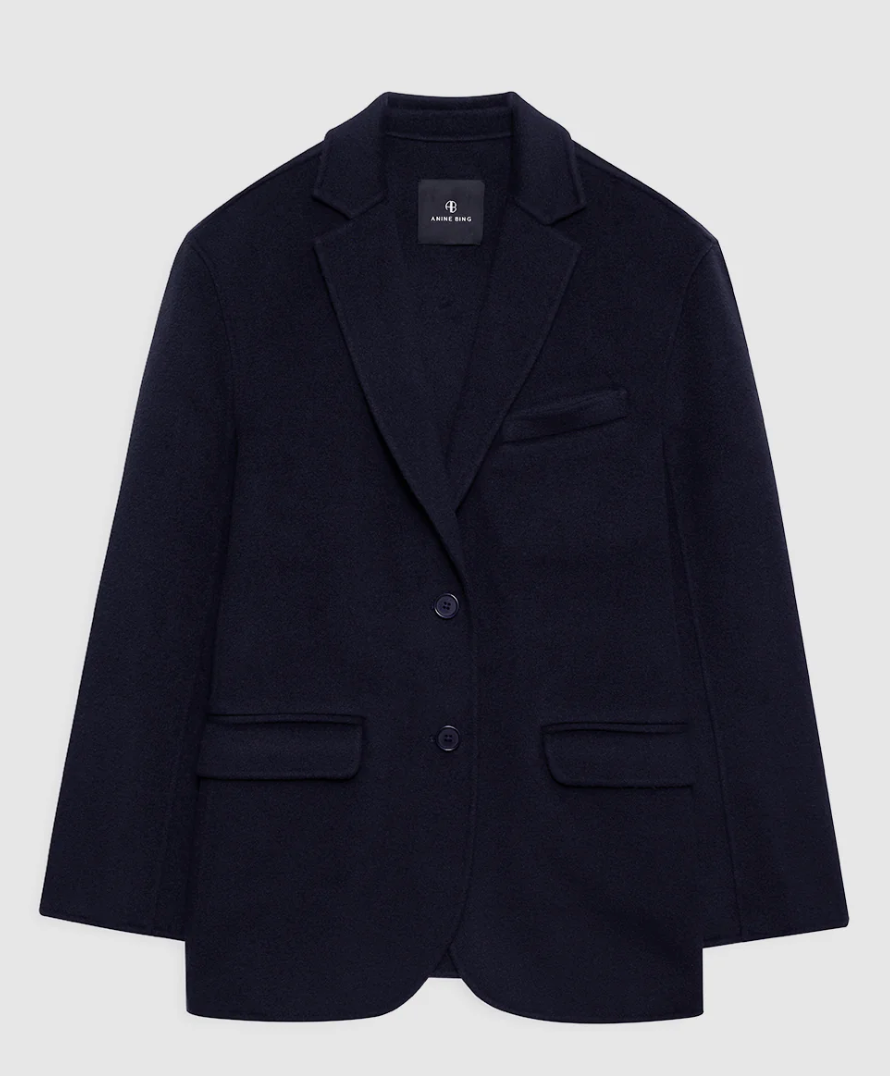 Anine Bing - Quinn Blazer in Midnight Blue Blazer