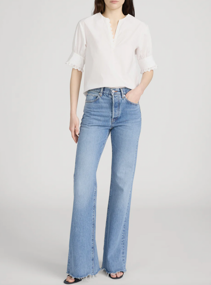 FRAME - The Lax In Dew Raw Fray Denim
