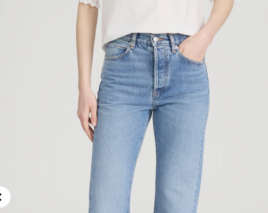 FRAME - The Lax In Dew Raw Fray Denim